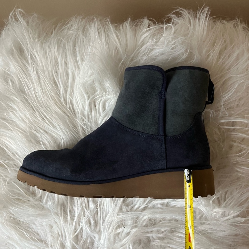 UGG Women Classic Mini II Navy Ankle Booties - Picture 7 of 9